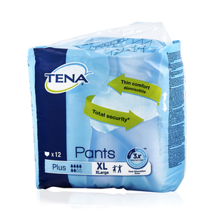 Tena Pants Plus Трусы-подгузники для взрослых XL 12 шт тена подгузники флекс проскин супер s 30 шт tena