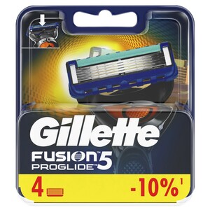 Gillette Fusion Proglide Кассеты сменные 4 шт кассета для станка gillette сменные кассеты для бритья fusion proglide power