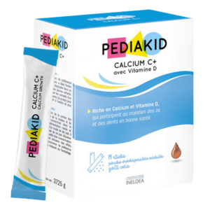 цена Pediakid Calcium C+ Порошок для приема внутрь саше-стики 14 шт