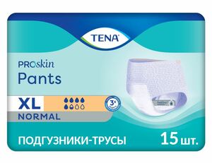 цена Tena Pants Normal Подгузники-трусы для взрослых размер XL 15 шт