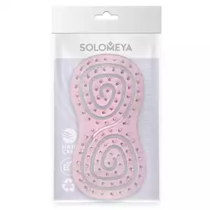 Solomeya Подвижная био-Расческа для волос мини Светло-розовая