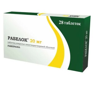 цена Рабелок таблетки 20 мг 28 шт