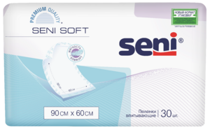 Seni Soft Пелёнки 60 х 90 см 30 шт пеленки гигиенические впит seni soft normal 90x60 cм 30 шт