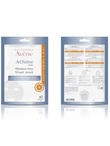 цена Avene A-Oxitive Антиоксидантная разглаживающая тканевая Маска 1 шт