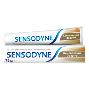 Sensodyne Паста зубная Комплексная Защита 75 мл зубная паста успокаивающая для чувствительных зубов и десен soothe