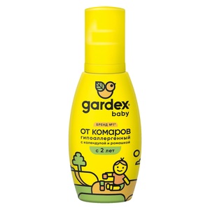 цена Gardex Baby Спрей от комаров для детей с двух лет 100 мл