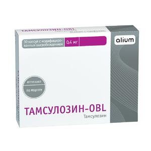 Тамсулозин-OBL Капсулы с модифицированным высвобождением 0,4 мг 30 шт тамсулозин obl капсулы с модифицированным высвобождением 0 4 мг 30 шт