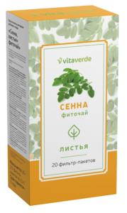 Vitaverde сенна листья Фильтр-пакеты 1,5 г 20 шт