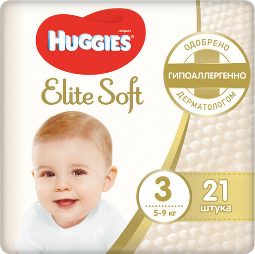 Huggies Elite Soft подгузники (5-9 кг) 21 шт