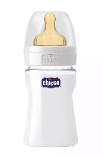 Chicco Well-Being Glass бутылочка латексная соска 150 мл