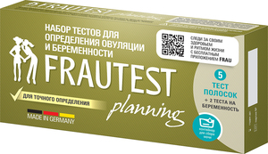 Frautest Planning Тест на овуляцию 5 шт и беременность 2 шт тест на беременность ультрачувствительный frautest double control 2 шт