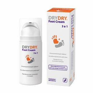 DRY DRY Foot Cream Крем для ног мультифункциональный 100 мл палочка от ссадин и мозолей на стопах delia good foot 28 гр