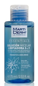 MartiDerm Essentials Раствор мицеллярный очищающий 3 в 1 75 мл martiderm эссеншлс мицеллярный очищающий раствор 3 в 1 300 мл martiderm essentials