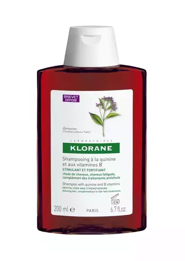 Klorane Шампунь с экстрактом хинина и витаминами укрепляющий от выпадения волос 200 мл