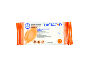 Lactacyd Салфетки для интимной гигиены 8 шт