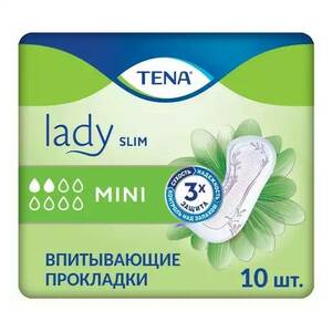 цена Tena Lady Slim Mini Прокладки урологические 10 шт
