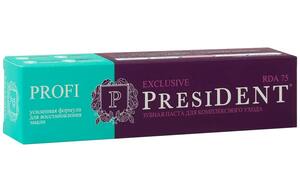 PresiDent Profi Exclusive зубная паста 75 RDA 100 мл зубная паста president profi exclusive 75 rda для комплексного ухода 50мл