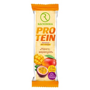 Рационика протеин батончик со вкусом манго-маракуйя 45 г батончик racionika protein 23% клубничный йогурт 45 г