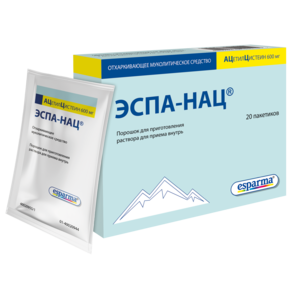 Эспа-Нац Порошок для приготовления раствора для приема внутрь 600 мг 20 шт russland