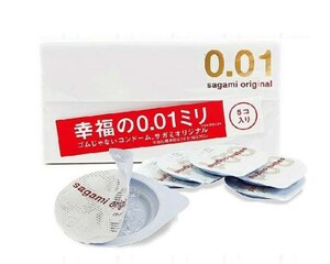 Sagami Презервативы Original 001 полиуретановые 5 шт sagami original 0 02 extra lub полиуретановые презервативы 3 шт