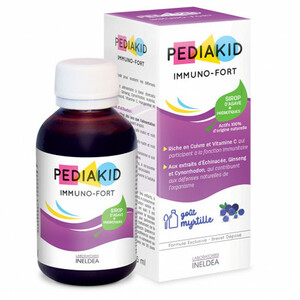 Pediakid Immuno-Fort Иммуно-Форт для укрепления иммунитета Сироп 125 мл сироп для сбалансированного роста организма pediakid 22 vitamines et oligo elements 250 мл