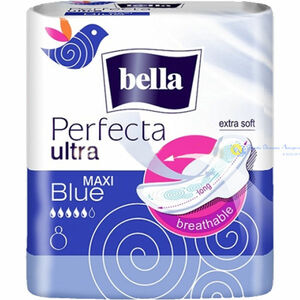 платочки косметические bella extra soft 2 слоя 80 шт Bella Perfecta Ultra Maxi Blue Прокладки 8 шт