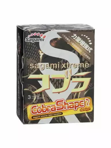 Sagami Xtreme Cobra Презервативы латексные 3 шт