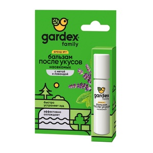 Gardex Family Бальзам-ролик после укусов насекомых 7 мл заживитель бальзам для ран 30 мл 1шт