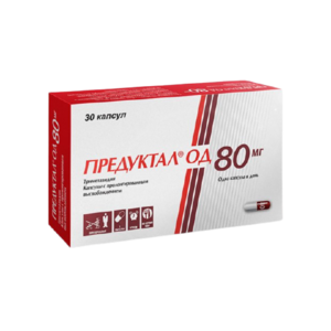 Предуктал ОД Капсулы пролонгированного действия 80 мг 30 шт
