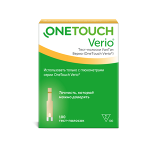 OneTouch Verio Тест-полоски 100 шт onetouch select plus тест полоски 100 шт