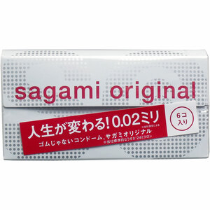 Sagami Презервативы Original 0,02 мм полиуретановые 6 шт sagami original 0 02 extra lub полиуретановые презервативы 12 шт