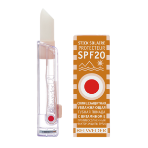 Belweder Помада губная солнцезащитная увлажняющая с Витамины е SPF20 4,5 г фотографии