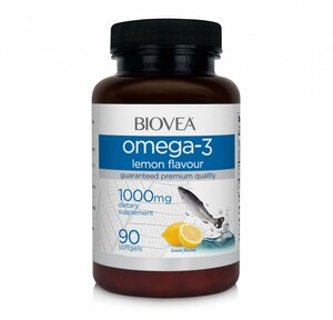 Biovea Омега-3 рыбий жир c лимонным вкусом капсулы 1000 мг 90 шт биодобавка концентрат рыбьего жира omega 3 fish oil concentrate 120 капсул