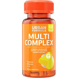 Urban Formula Витаминно-минеральный комплекс от А до Zn для взрослых Urban Formula Multi Complex 60 таблеток