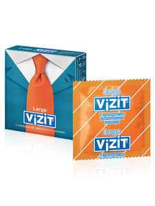 Vizit Презервативы увеличенного размера 3 шт презервативы vizit large увеличенного размера 15 штук