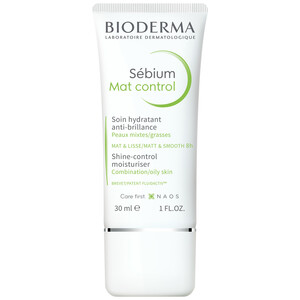 Bioderma Sebium Mat Control крем матирующий увлажняющий для жирной и комбинированной кожи лица 30 мл