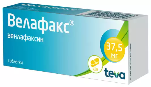 Велафакс Таблетки 37,5 мг 28 шт