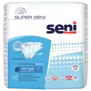 Seni Super Air Large Подгузники для взрослых 10 шт