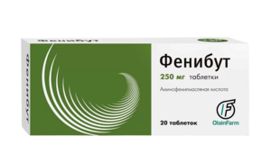 Фенибут-Олайн Таблетки 250 мг 20 шт