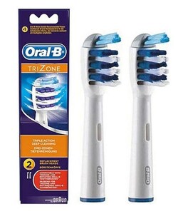 Trizone насадка для электрических зубных щеток 2 шт насадка для зубных щеток braun oral b trizone eb30