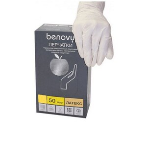 Benovy Перчатки нитриловые нестерильные размер L 50 пар перчатки медицинские нитриловые неопудренные нестерильные xs 50 пар синие цена за 1 пару