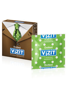 Vizit Dotted Презервативы точечные 3 шт презервативы точечные 3 шт