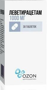 Леветирацетам Таблетки 1000 мг 30 шт леветирацетам алиум таблетки 1000 мг 30 шт