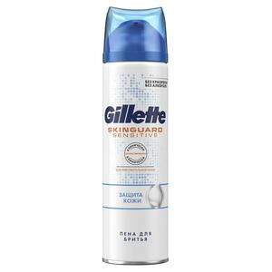 Gillette SkinGuard Sensitive Пена для бритья защита кожи 250 мл средства для бритья gillette пена для бритья для чувствительной кожи с экстрактом алоэ защита кожи skinguard sensitive