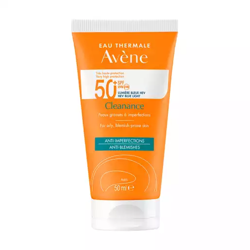 Avene Cleanance солнцезащитный флюид для проблемной кожи SPF 50+ 50 мл