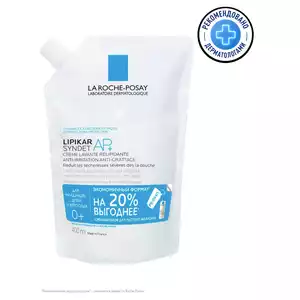 La Roche-Posay Lipikar Syndet AP+ Eco-Refill Крем-гель очищающий для сухой кожи сменный блок 400 мл