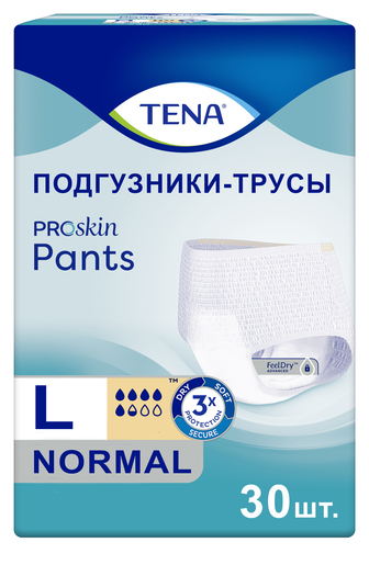 Tena Pants Normal Подгузники-трусы для взрослых размер L 30 шт