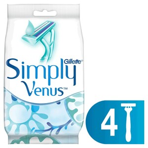 Gillette Simply Venus 2 станки женские 4 шт женские одноразовые станки venus satin care simply 4шт