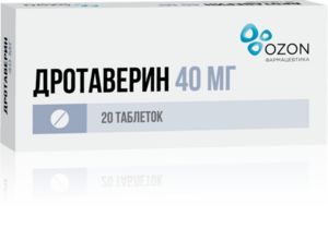 Дротаверин Озон Таблетки 40 мг 20 шт дротаверин 40 мг 20 табл