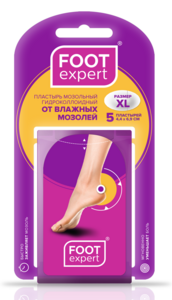 Foot Expert Пластырь гидроколоидный 4,4 х 6,9 см 5 шт лейкопластырь мозольный гидроколлоидный foot expert от влажных мозолей 6 шт